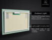 Taustavalaistu Koristeellinen Peili LED - Modern Masterpiece #4