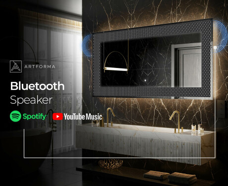 Taustavalaistu Koristeellinen Peili LED - Modern Masterpiece #7