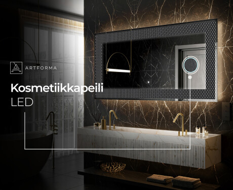 Taustavalaistu Koristeellinen Peili LED - Modern Masterpiece #8