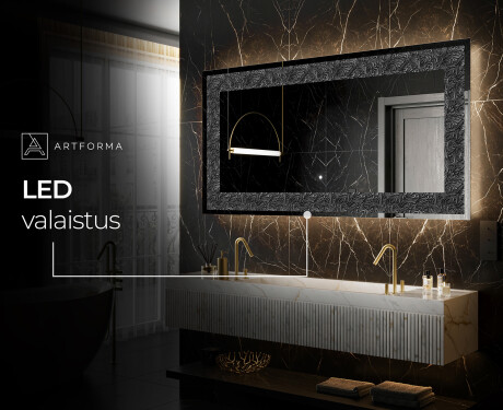 Taustavalaistu Koristeellinen Peili LED - Dark Elegance #6