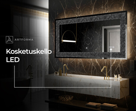 Taustavalaistu Koristeellinen Peili LED - Dark Elegance #8