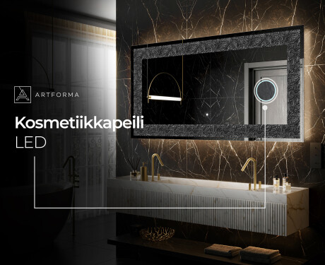 Taustavalaistu Koristeellinen Peili LED - Dark Elegance #9