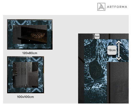 Taustavalaistu Koristeellinen Peili LED - Oceanic Madness #2