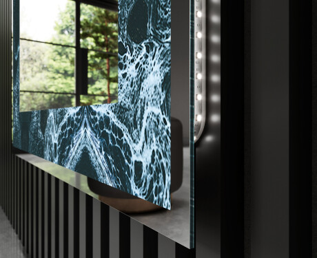 Taustavalaistu Koristeellinen Peili LED - Oceanic Madness #3