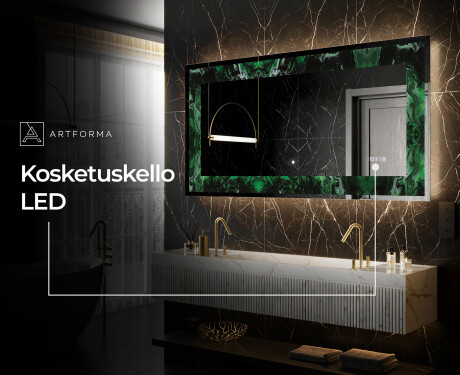 Taustavalaistu Koristeellinen Peili LED - Malachite Magic #8