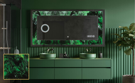 Taustavalaistu Koristeellinen Peili LED - Malachite Magic