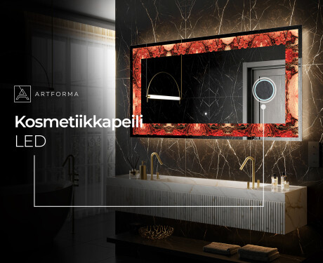 Taustavalaistu Koristeellinen Peili LED - Fiery Reflections #9