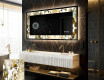 Taustavalaistu Koristeellinen Peili LED - Golden Streaks