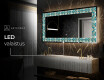 Taustavalaistu Koristeellinen Peili LED - Floral Elevations #7