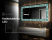Taustavalaistu Koristeellinen Peili LED - Floral Elevations #8
