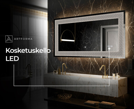 Taustavalaistu Koristeellinen Peili LED - Dynamic Circles #8