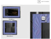 Taustavalaistu Koristeellinen Peili LED - Colorful Ruffles #2