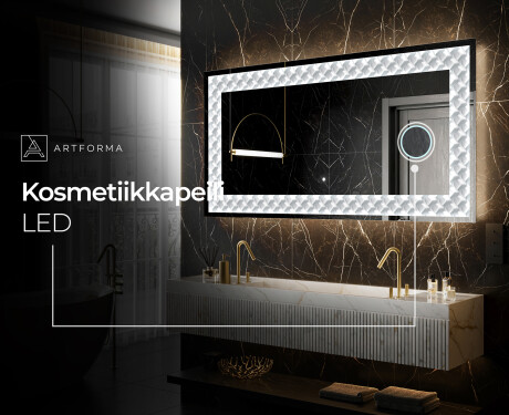 Taustavalaistu Koristeellinen Peili LED - Inspiring Lines #6