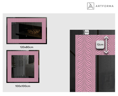 Taustavalaistu Koristeellinen Peili LED - Experimental Compositions #2