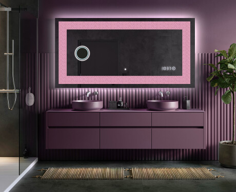 Taustavalaistu Koristeellinen Peili LED - Experimental Compositions #5