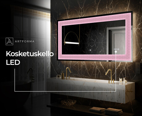 Taustavalaistu Koristeellinen Peili LED - Experimental Compositions #8