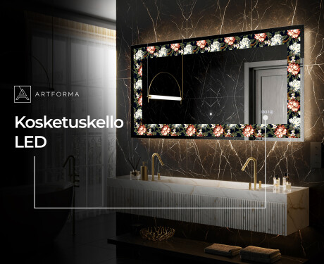 Taustavalaistu Koristeellinen Peili LED - Plant Rhythms #6