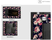 Taustavalaistu Koristeellinen Peili LED - Floral Layouts #2