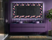 Taustavalaistu Koristeellinen Peili LED - Floral Layouts #5