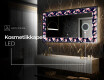 Taustavalaistu Koristeellinen Peili LED - Floral Layouts #9