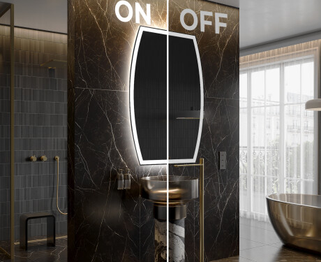 Epäsäännöllisen muotoinen LED-kylpyhuonepeili M222 #3