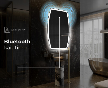 Epäsäännöllisen muotoinen LED-kylpyhuonepeili M222 #5