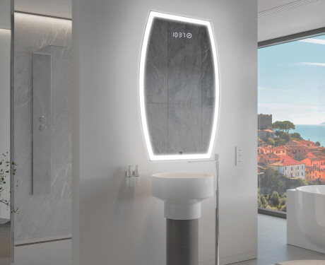 Epäsäännöllisen muotoinen LED-kylpyhuonepeili M222 #9