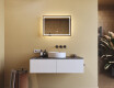Kylpyhuoneen Peili Led-valoilla 70x50cm kanssa Dual color, Kosketuskytkin, Lämmitysmatto - L49 #9