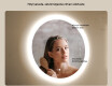 Pyöreät kylpyhuoneen peilit LED-valaistuksella 60 cm kanssa Dual color, Kosketuskytkin, Lämmitysmatto #5