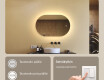 Soikea LED-peili 80x50/50x80 cm, kaksivärinen, kosketuskytkin, lämmitysmatto #4
