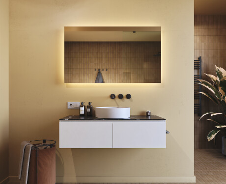Valaistu kylpyhuoneen peili 60x80/80x60 cm neutraalilla valolla 4500K #7