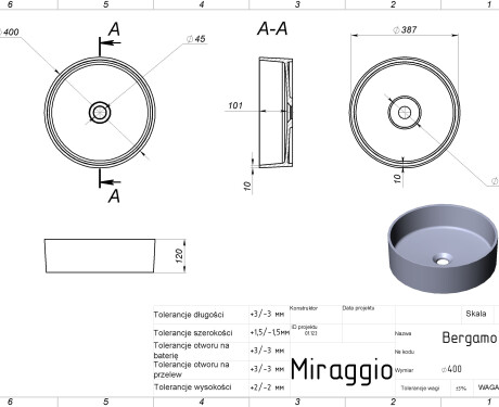BERGAMO MATT -pesuallas