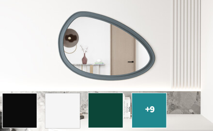 Epäsymmetrinen peili koristeellisella MDF-kehyksellä L304