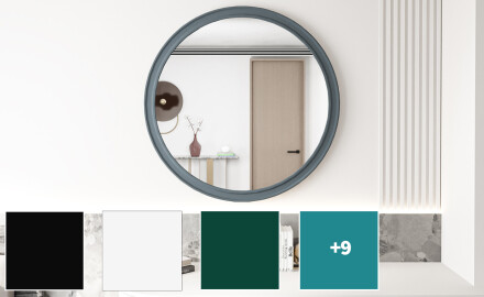 Pyöreä peili MDF-viimeistelyllä L300