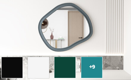 Mittatilaustyönä tehty kylpyhuoneen peili MDF-kehyksellä L303