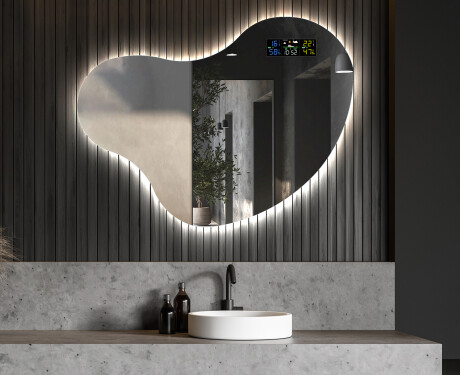 Epäsäännöllisen muotoinen LED-kylpyhuonepeili N221 #6