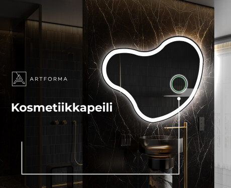 Epäsäännöllisen muotoinen LED-kylpyhuonepeili N222 #4