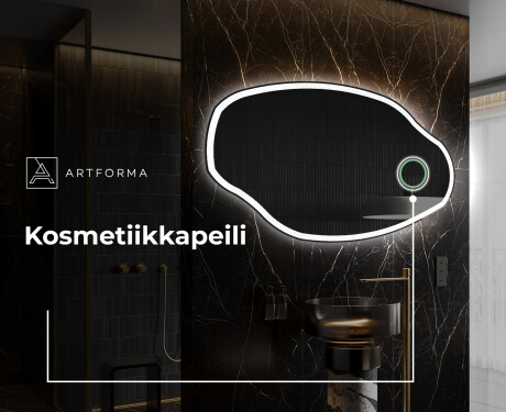 Epäsäännöllisen muotoinen LED-kylpyhuonepeili O222 #4