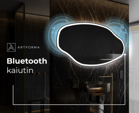 Epäsäännöllisen muotoinen LED-kylpyhuonepeili O222 #5