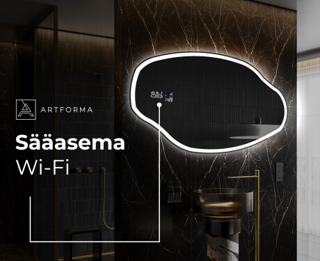 Epäsäännöllisen muotoinen LED-kylpyhuonepeili O222 #6