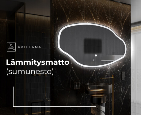 Epäsäännöllisen muotoinen LED-kylpyhuonepeili O222 #8