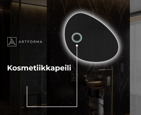Epäsäännöllisen muotoinen LED-kylpyhuonepeili H221 #5