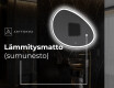 Epäsäännöllisen muotoinen LED-kylpyhuonepeili H222 #9