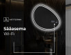 Epäsäännöllisen muotoinen LED-kylpyhuonepeili H223 #8