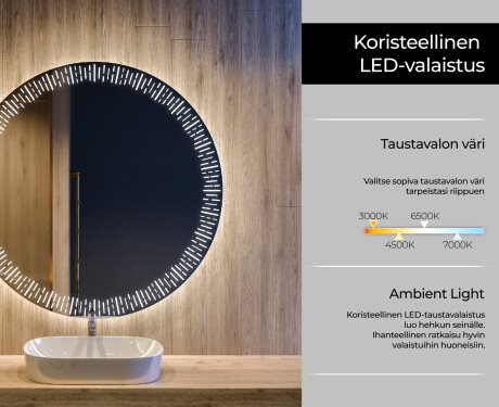 Kylpyhuoneen Peili Led-valoilla L35 #4