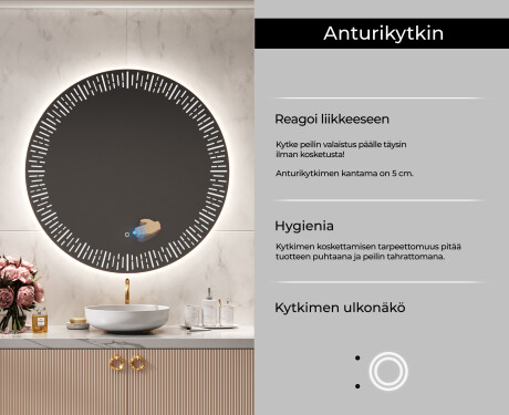 Kylpyhuoneen Peili Led-valoilla L35 #6