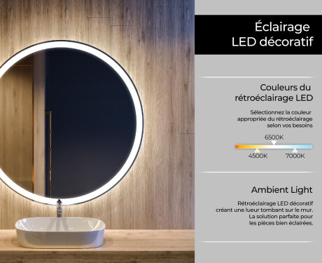 Kylpyhuoneen Peili Led-valoilla L76 #8