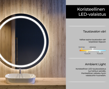 Kylpyhuoneen Peili Led-valoilla L76 #4