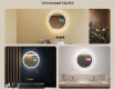 Kylpyhuoneen Peili Led-valoilla L76 90cm - SmartScreen, DualColor #2