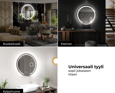 Kylpyhuoneen Peili Led-valoilla L96 #9